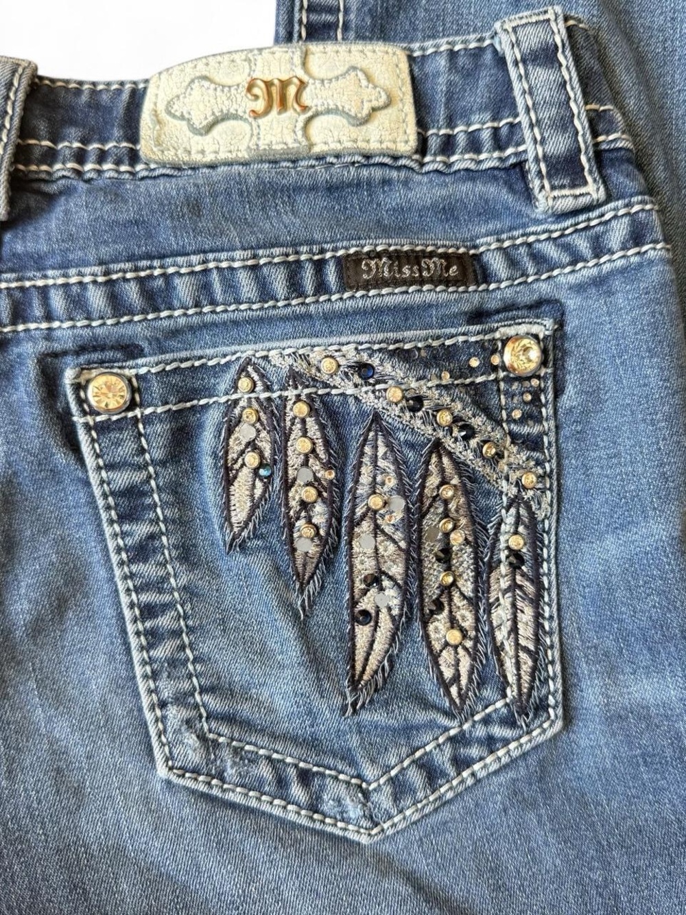 Miss Me low rise embellished bootcut jeans - Picture 6 of 8